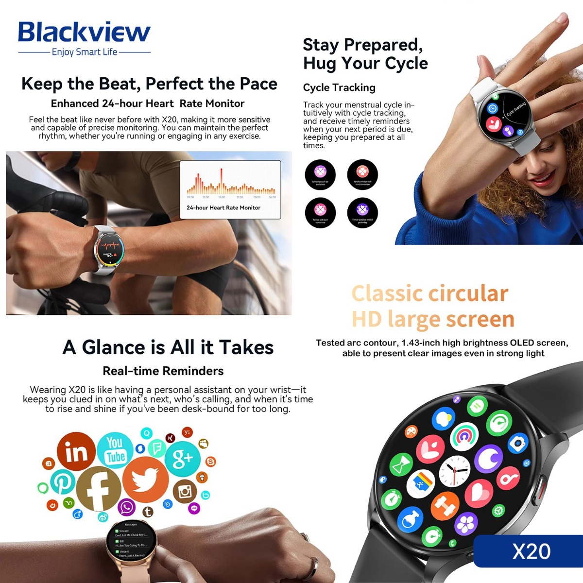 ساعة Blackview X20 الذكية