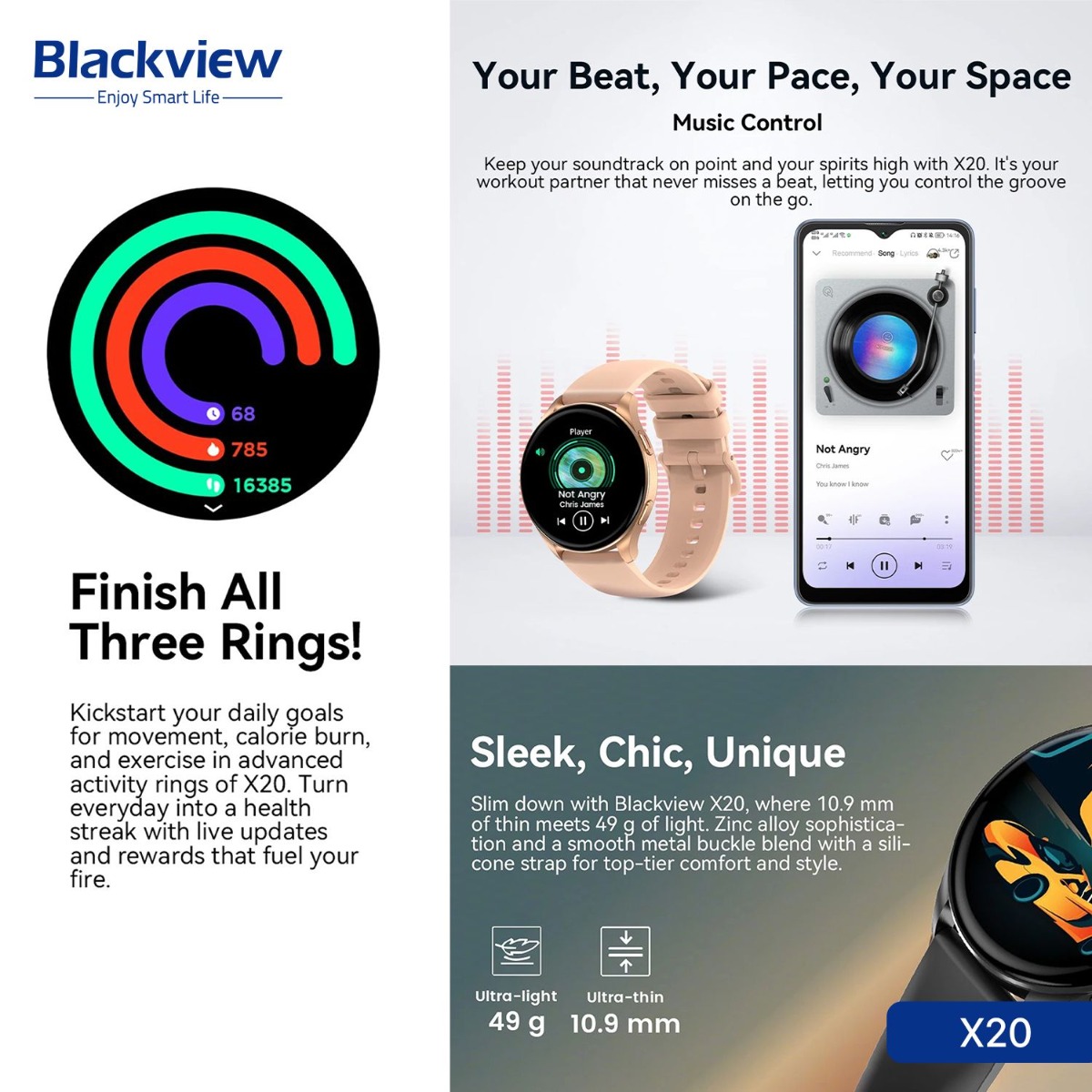 Blackview X20 Smart Watch