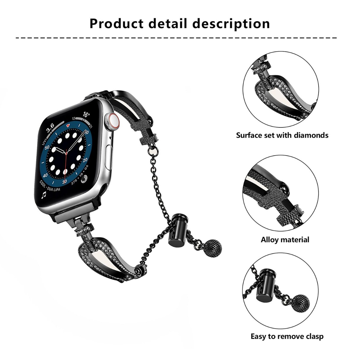 Bracelet Strass Apple Watch Band
