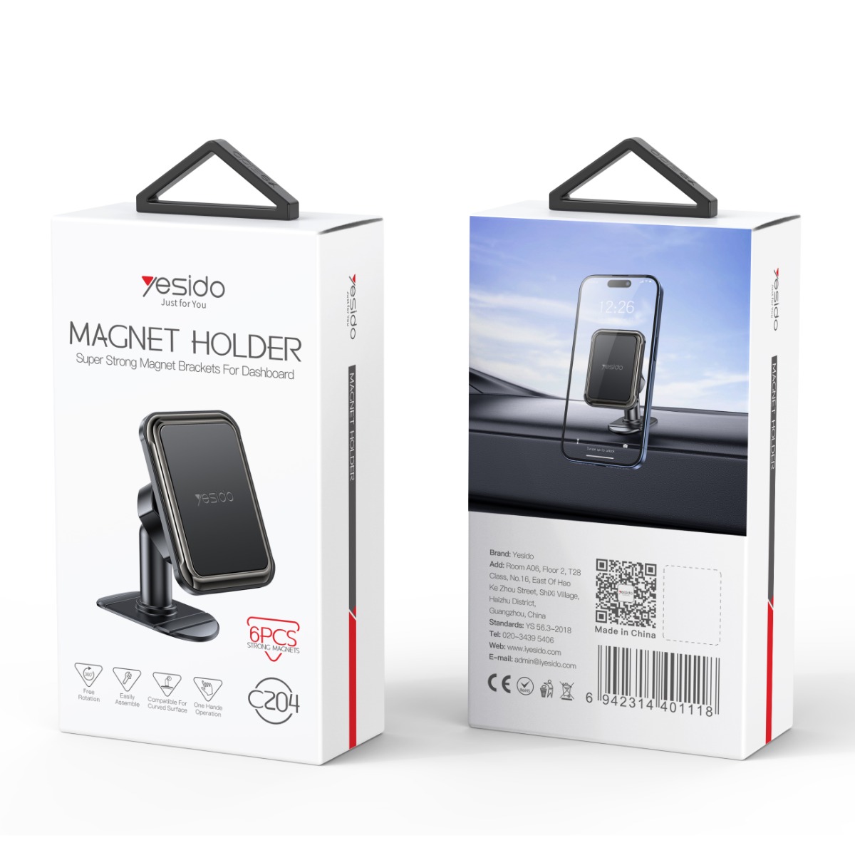 YESIDO C204 Magnetic Mobile Phone Holder
