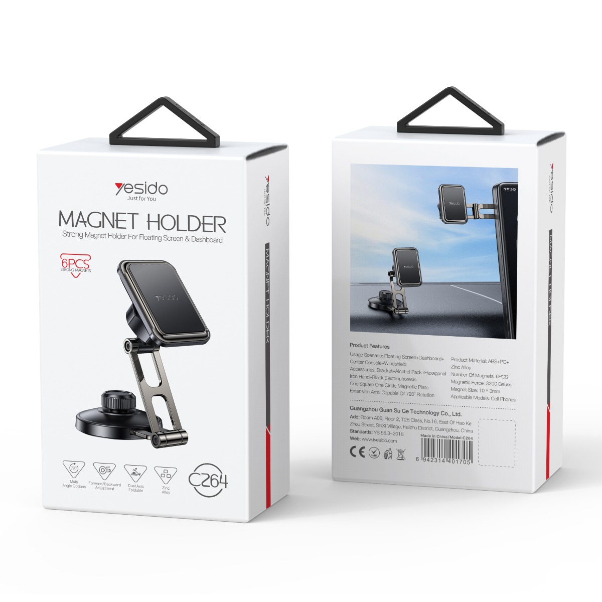 YESIDO C264 Magnetic Mobile Phone Holder