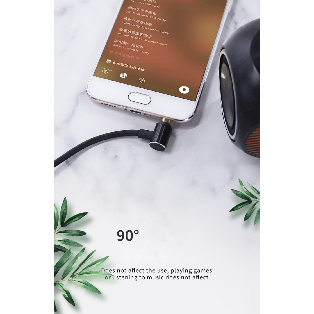 AUX Angle Plug Audio Cable