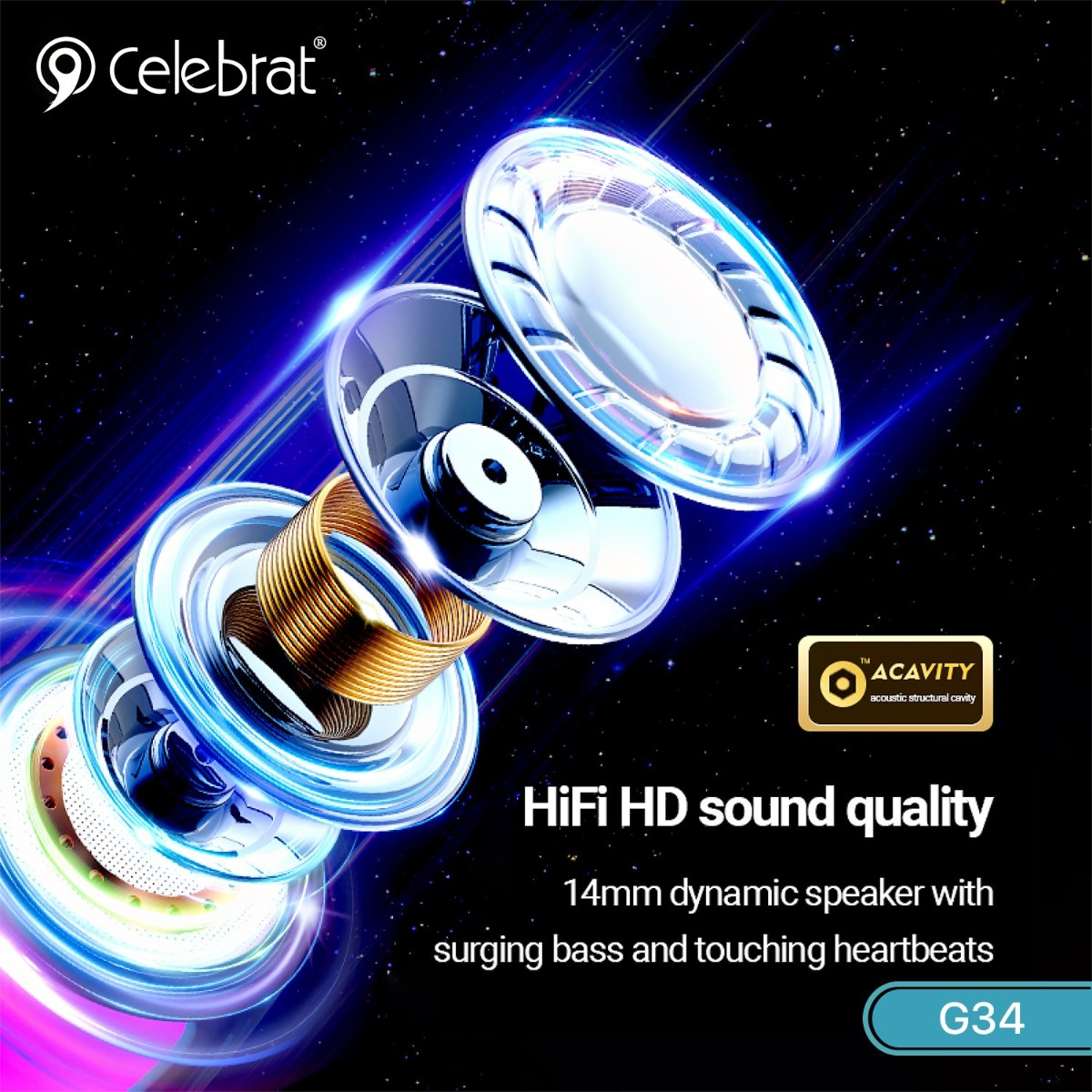 Celebrat G34 Earphone