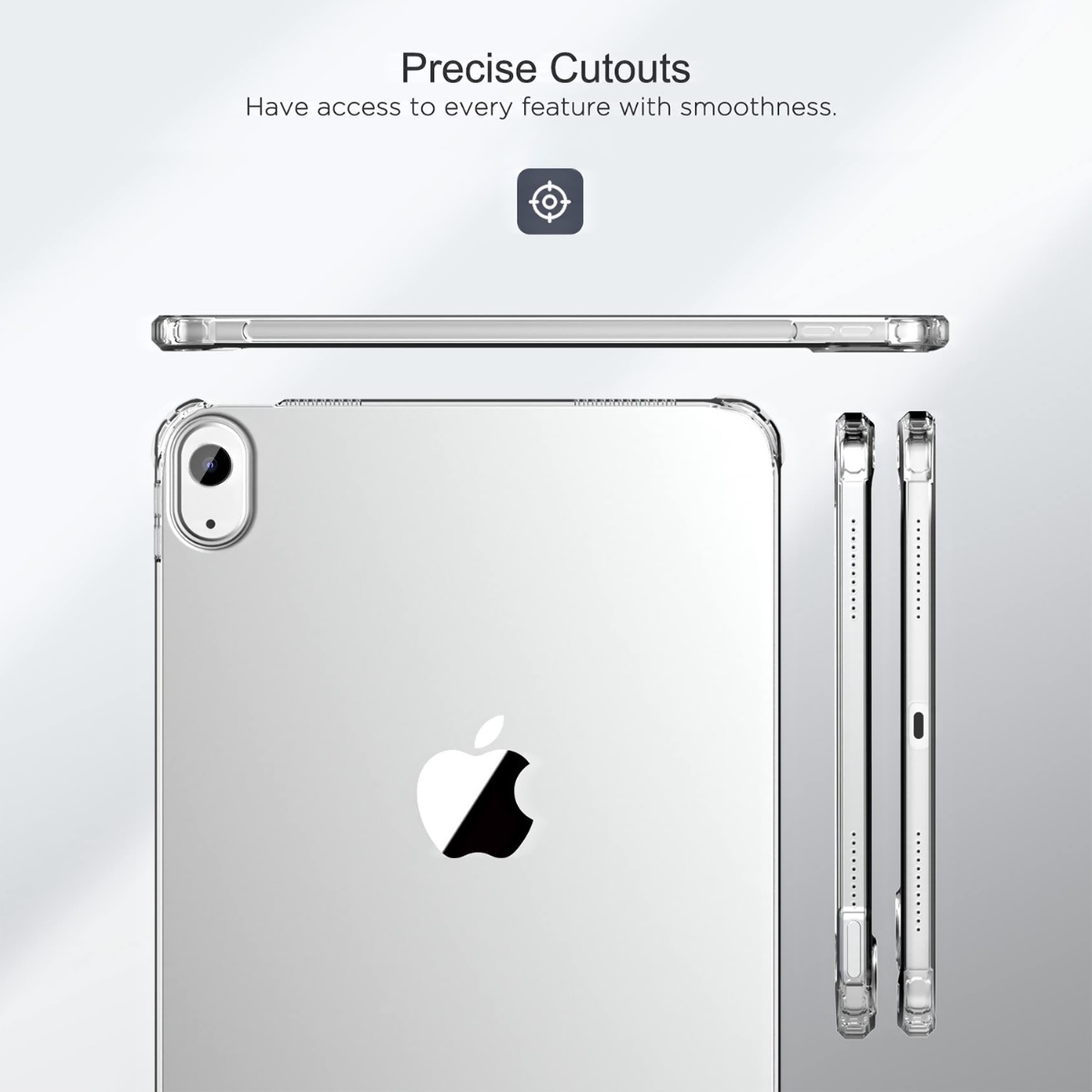 Clear TPU iPad Back Case