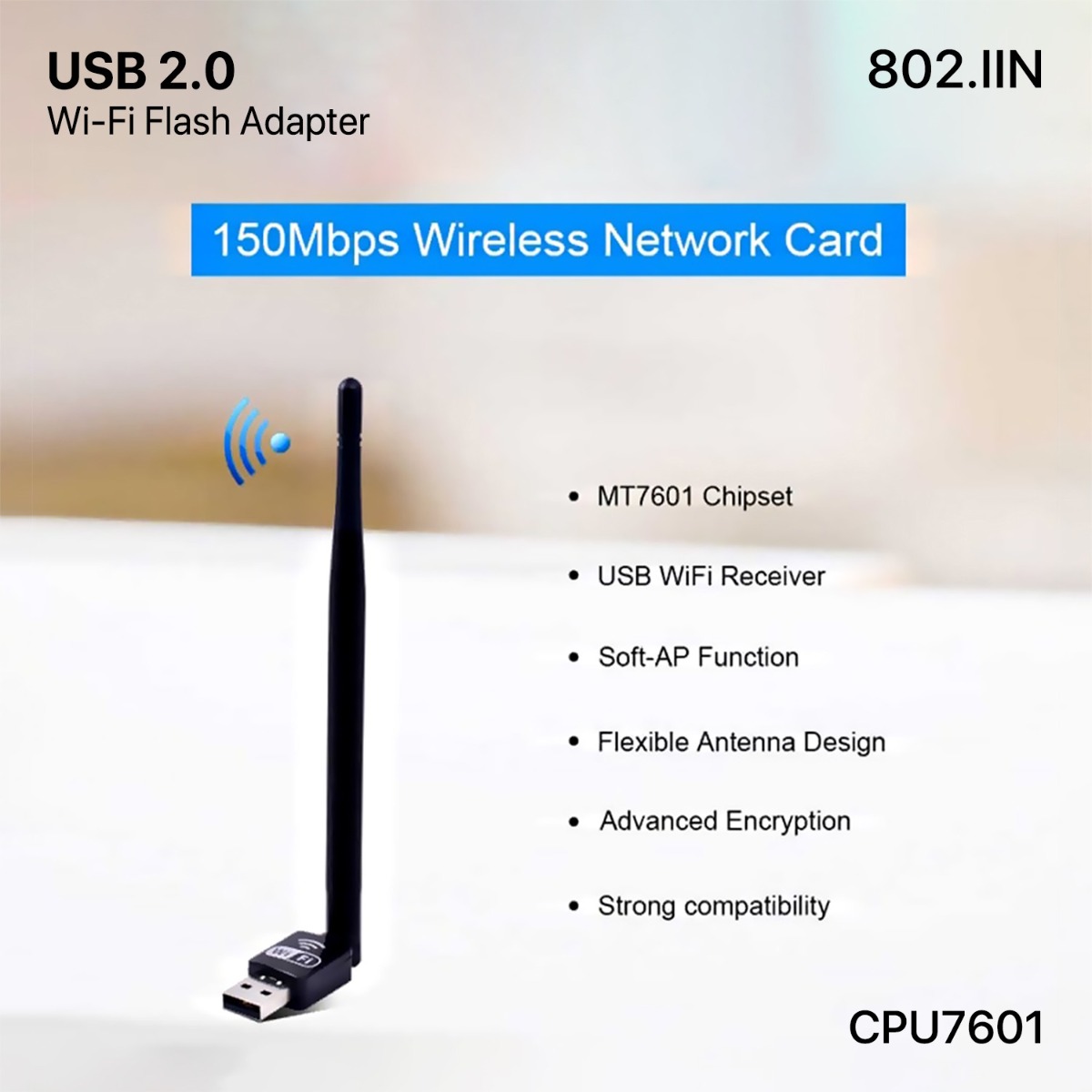 Wireless Flash Adapter with Antenna
