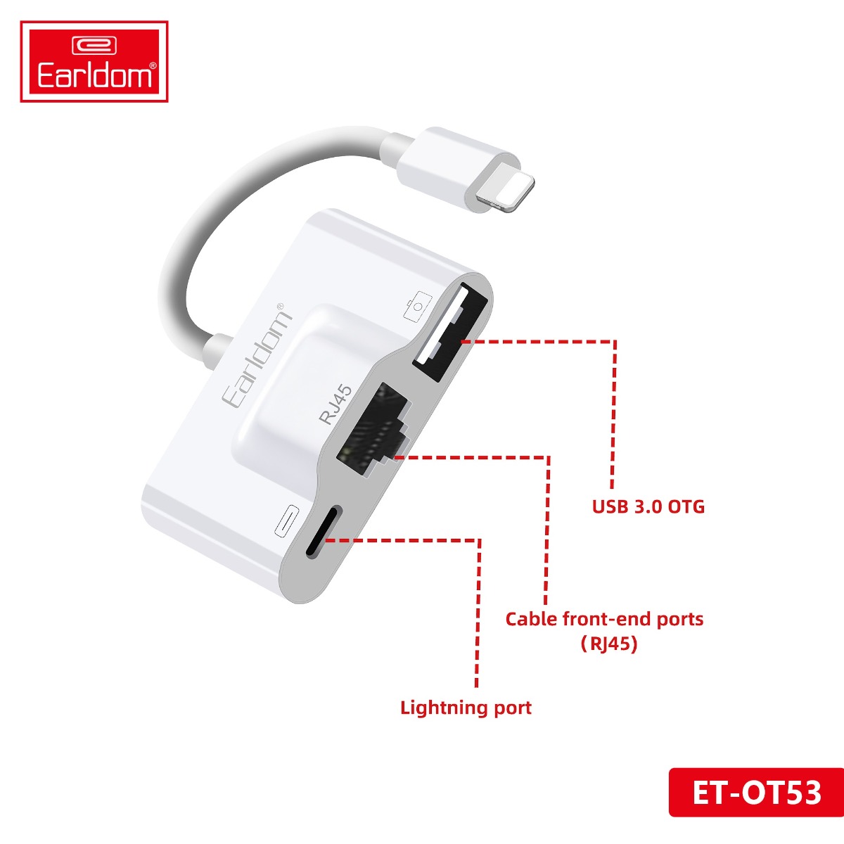 Earldom ET-OT53 3in1 Charging Adapter