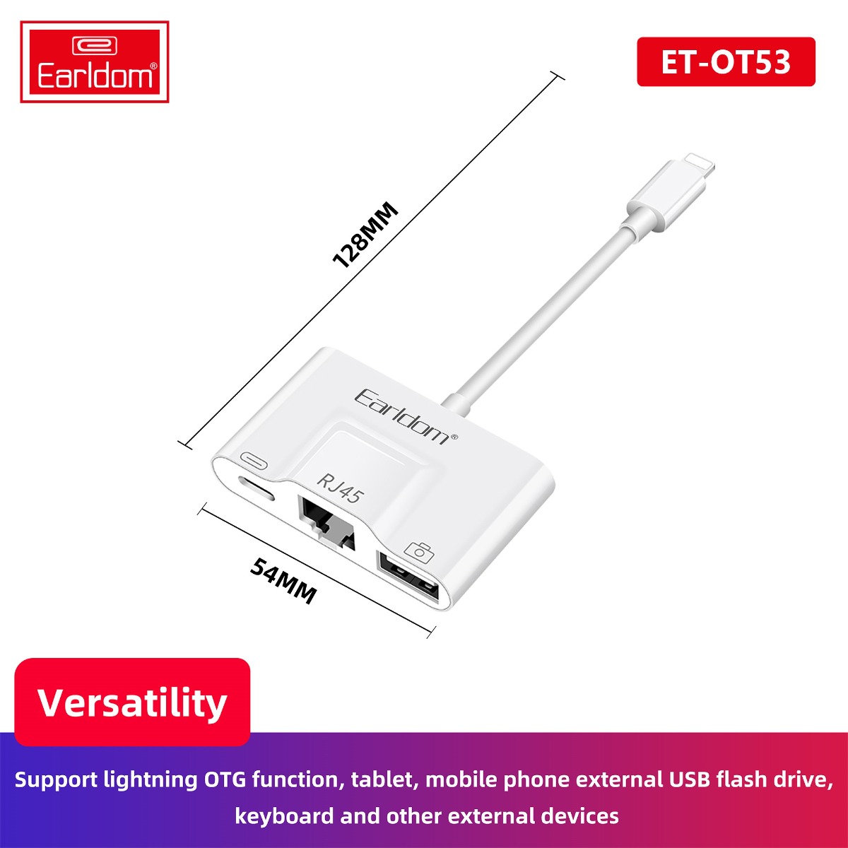 Earldom ET-OT53 3in1 Charging Adapter