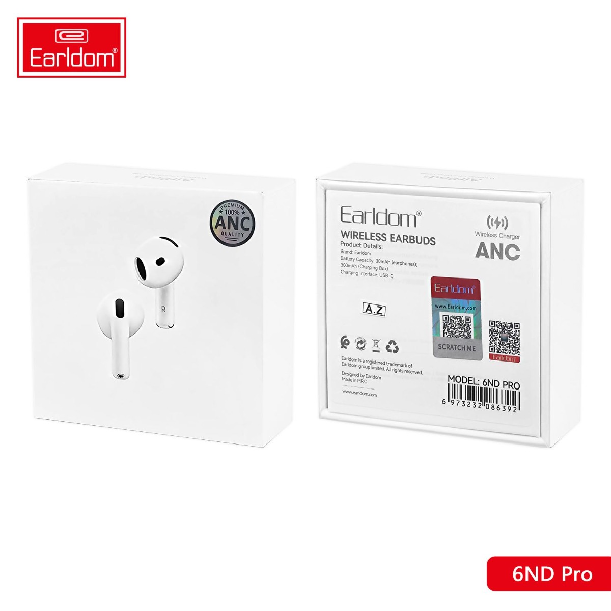 Earldom 6ND PRO Bluetooth Earphone
