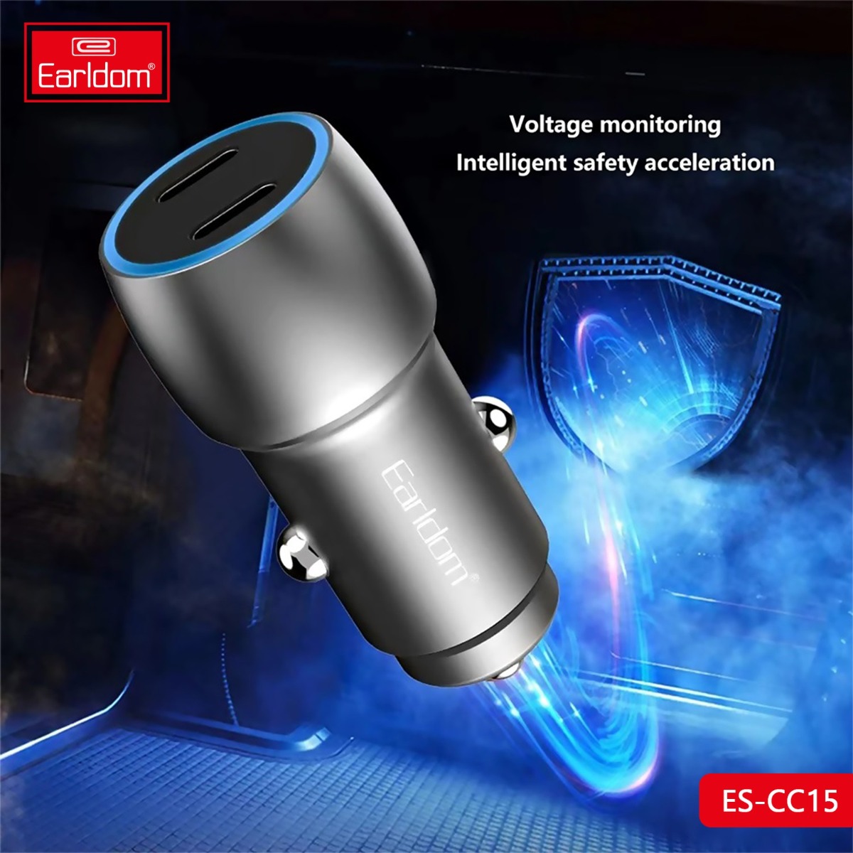 شاحن سيارة Earldom ES-CC15 40W Dual PD