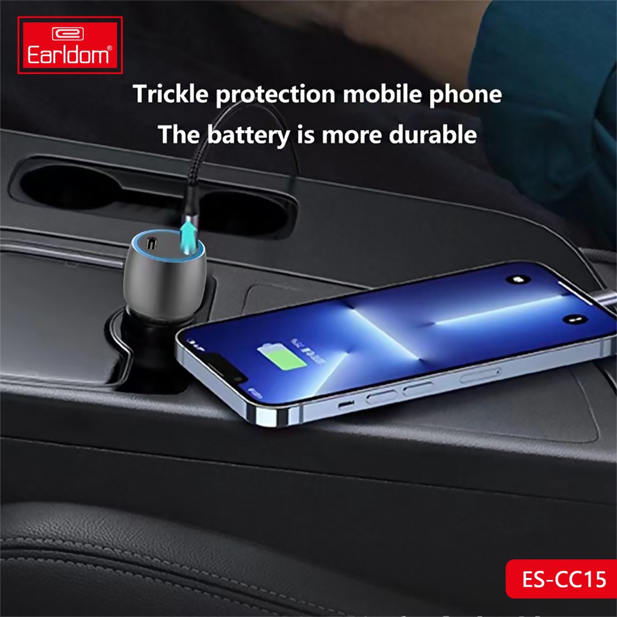 Earldom ES-CC15 40W Dual PD Car Charger