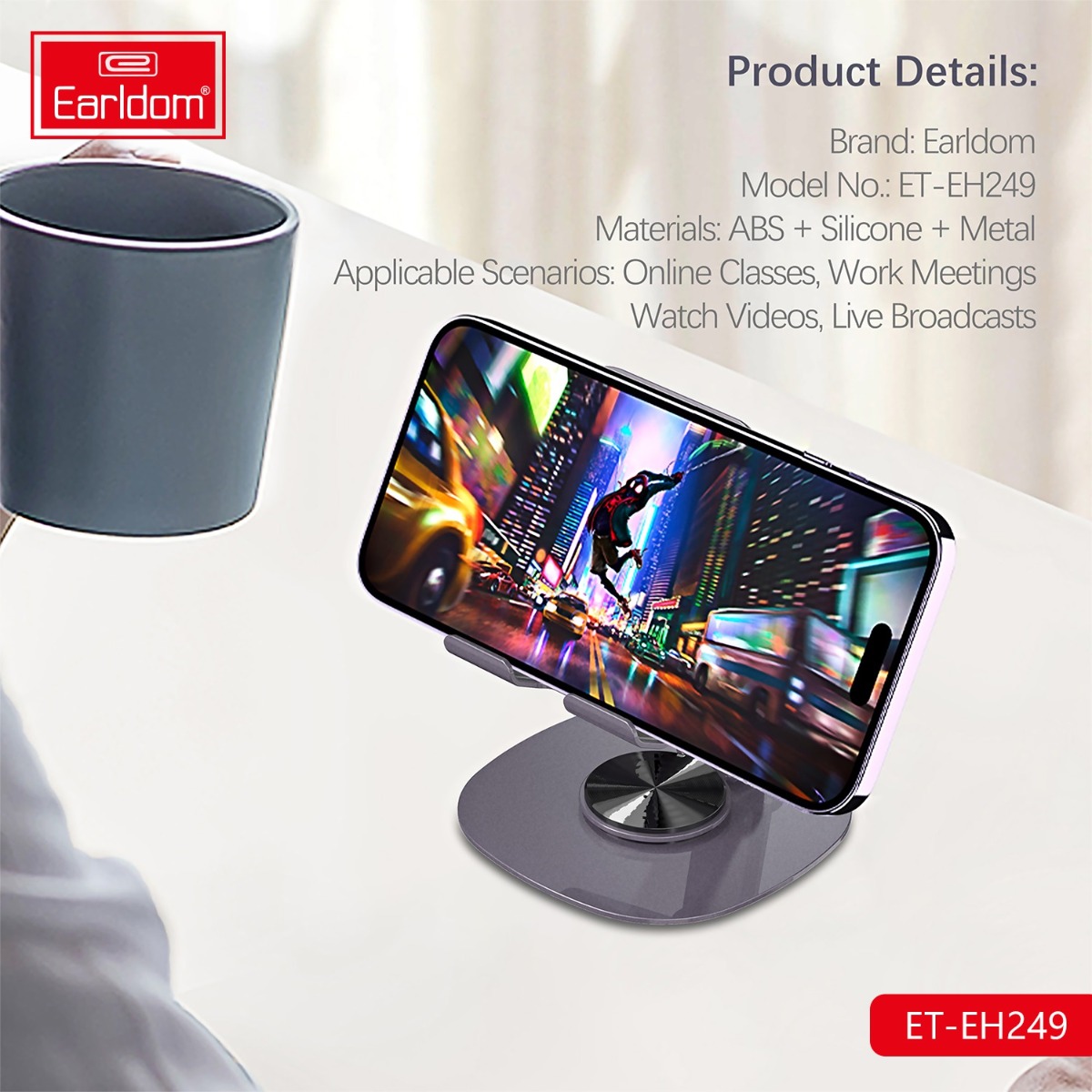 Earldom ET-EH249 Mobile Phone Desk Holder
