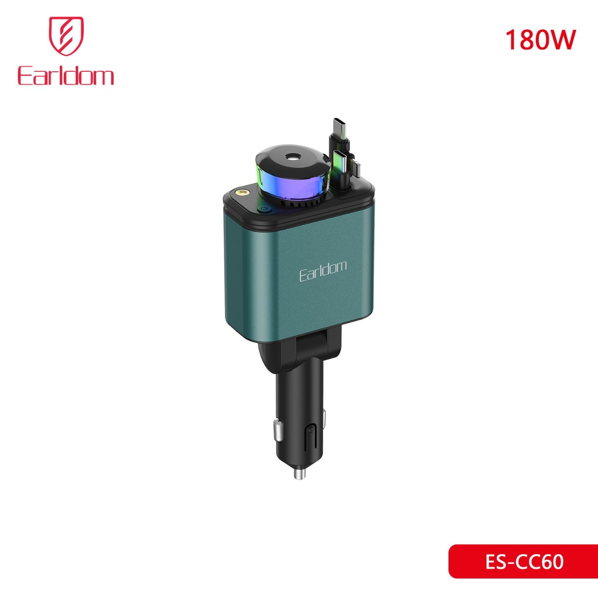 شاحن سيارة Earldom ES-CC60 5in1 180W PD مع كيبل