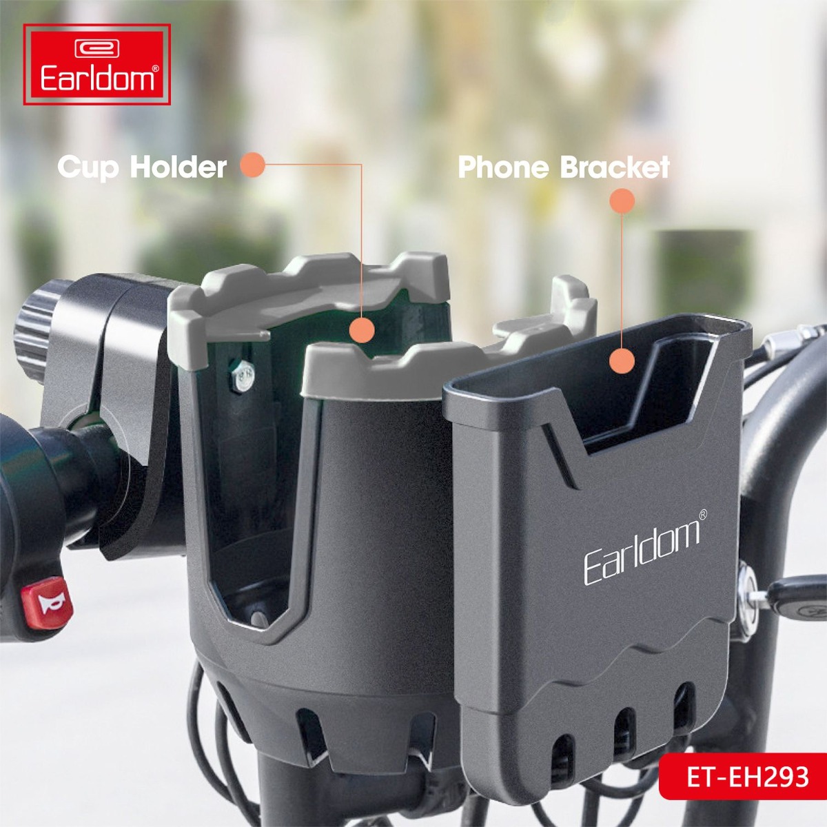 Earldom ET-EH293 2in1 Multifunctional Bicycle Mobile Phone Holder
