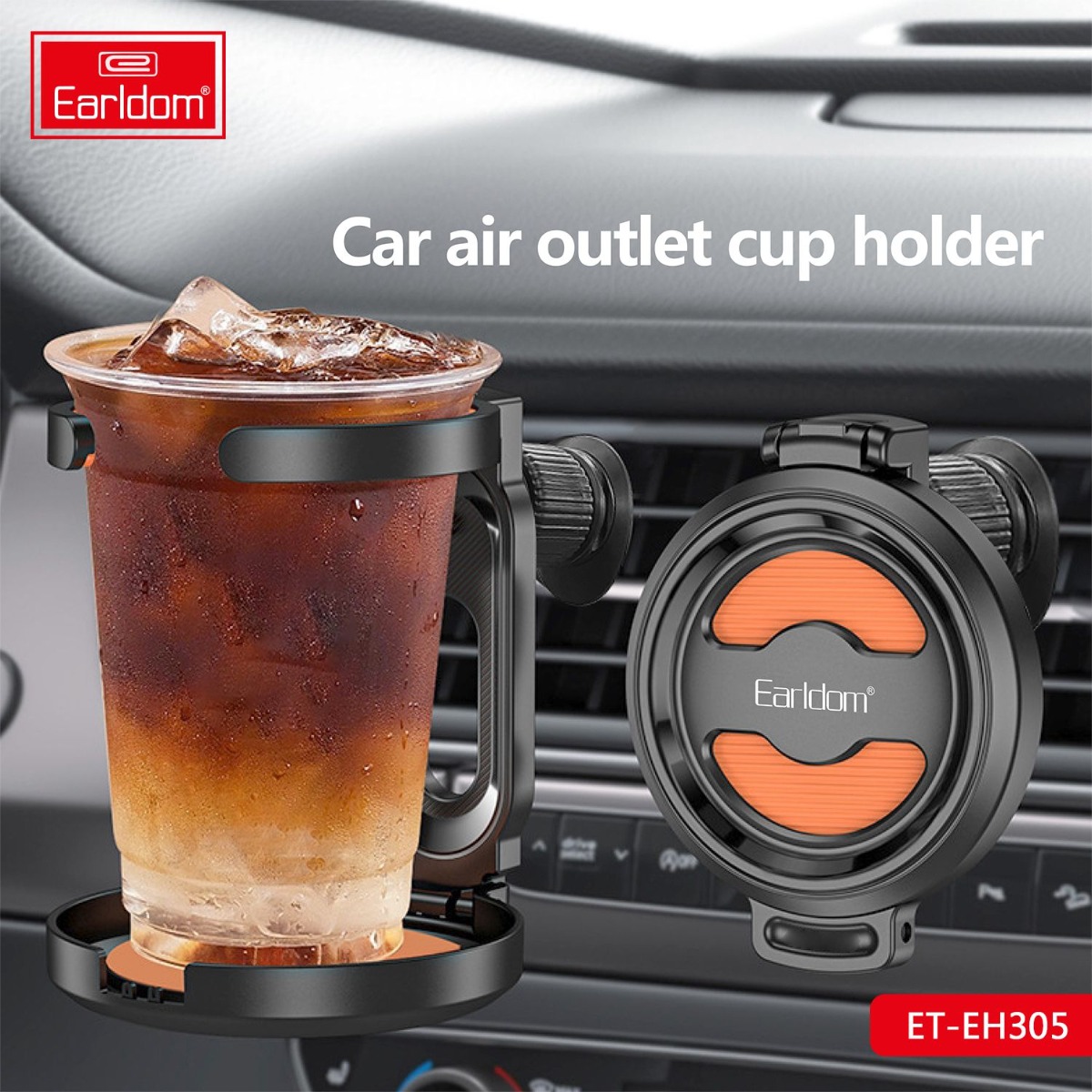 Earldom ET-EH305 Air Vent Foldable Car Cup Holder