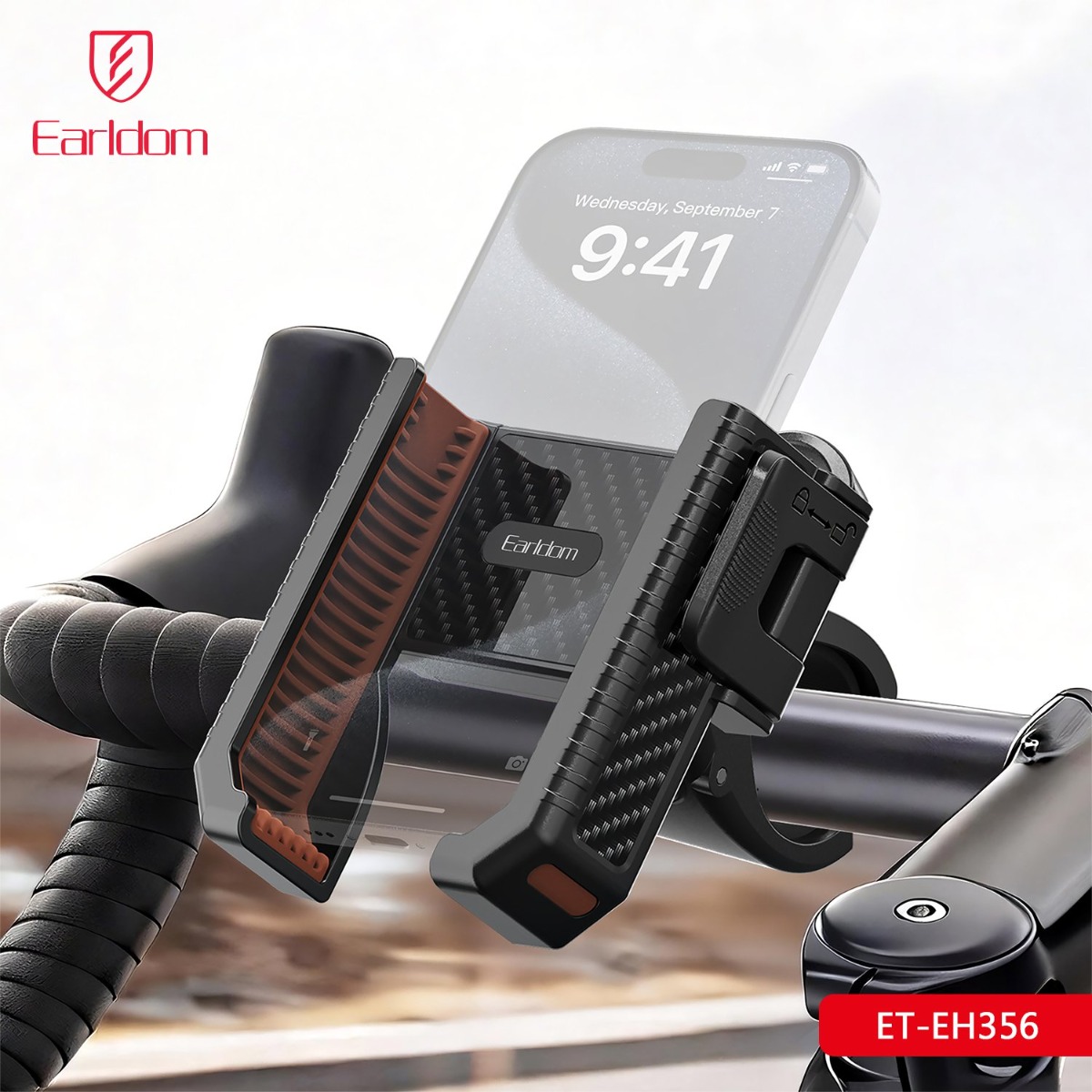 Earldom ET-EH356 One-Touch Button Bicycle Mobile Phone Holder