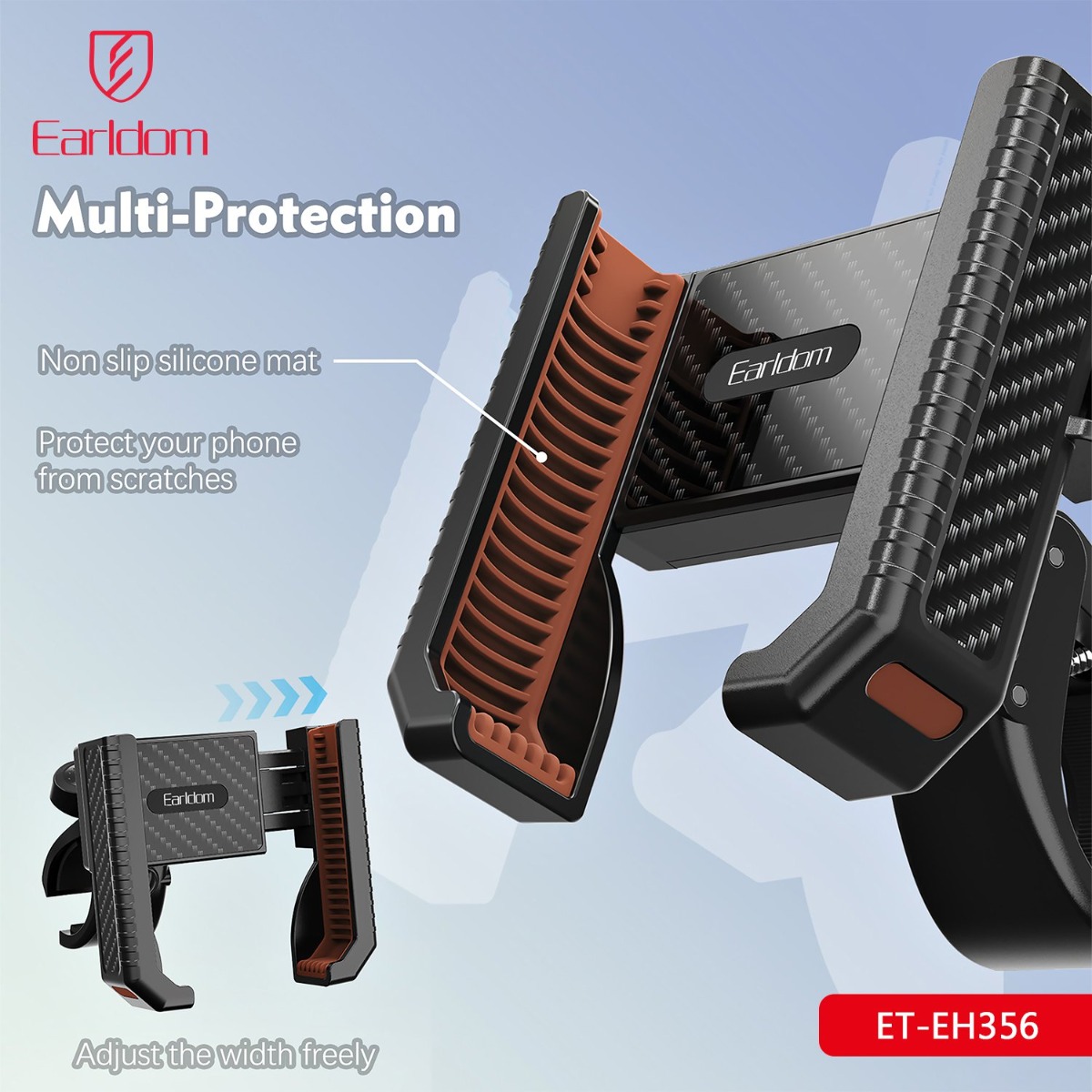 Earldom ET-EH356 One-Touch Button Bicycle Mobile Phone Holder