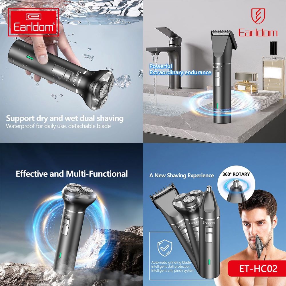 Earldom ET-HC02 3in1 Trimmer Set