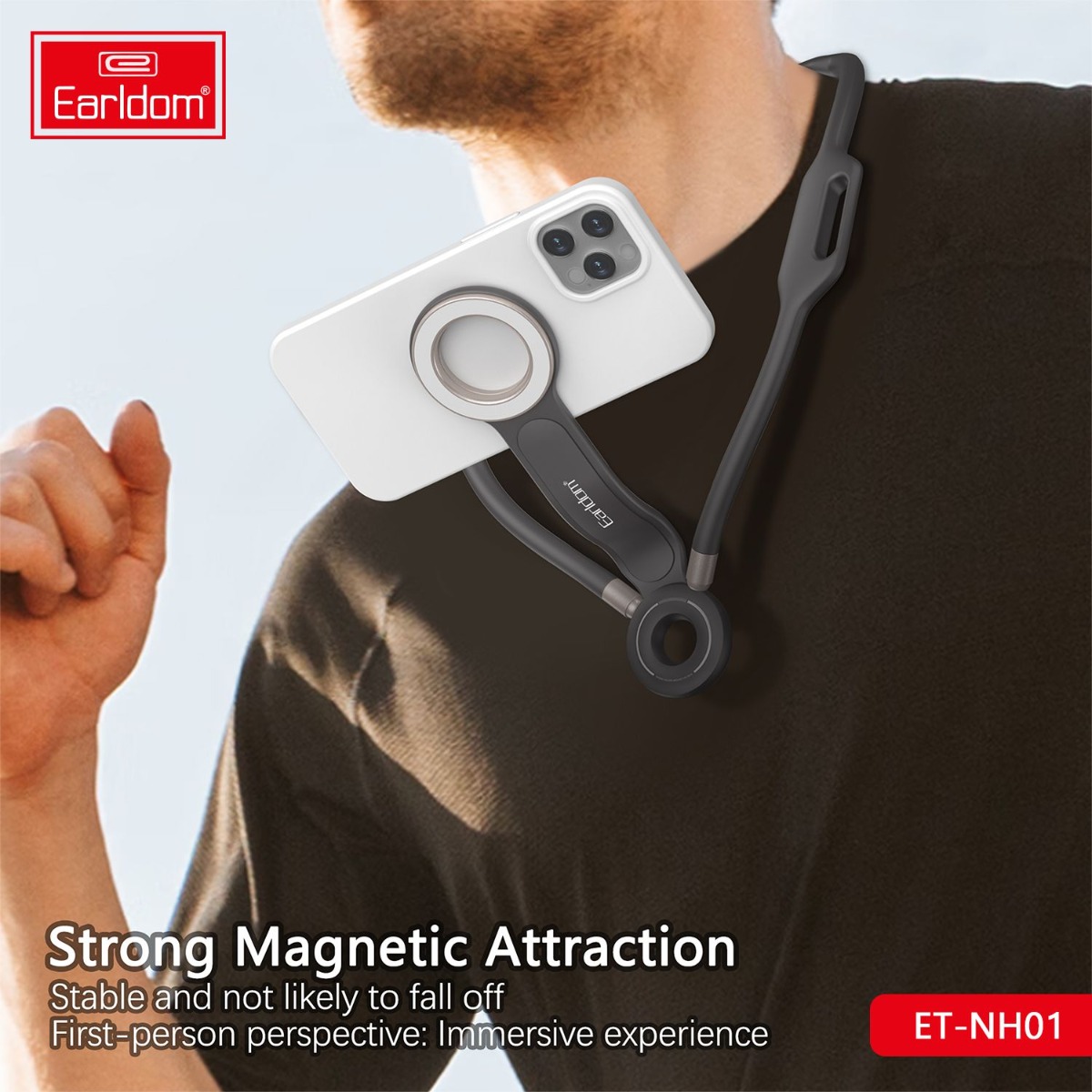 Earldom ET-NH01 Magnetic Neck Mobile Phone Holder