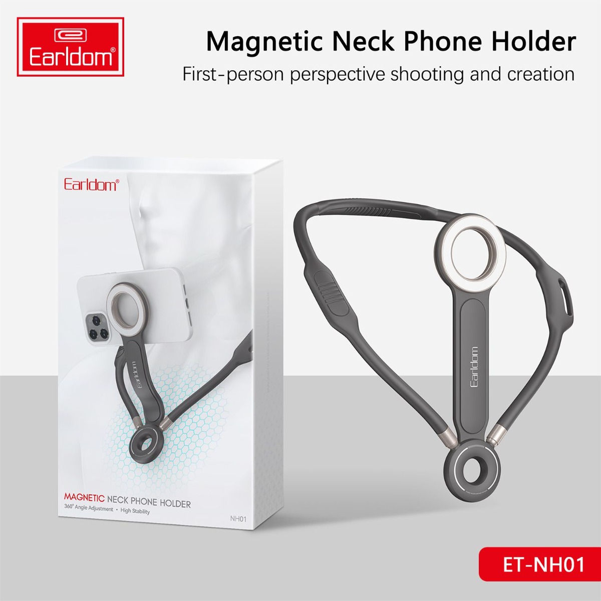 Earldom ET-NH01 Magnetic Neck Mobile Phone Holder