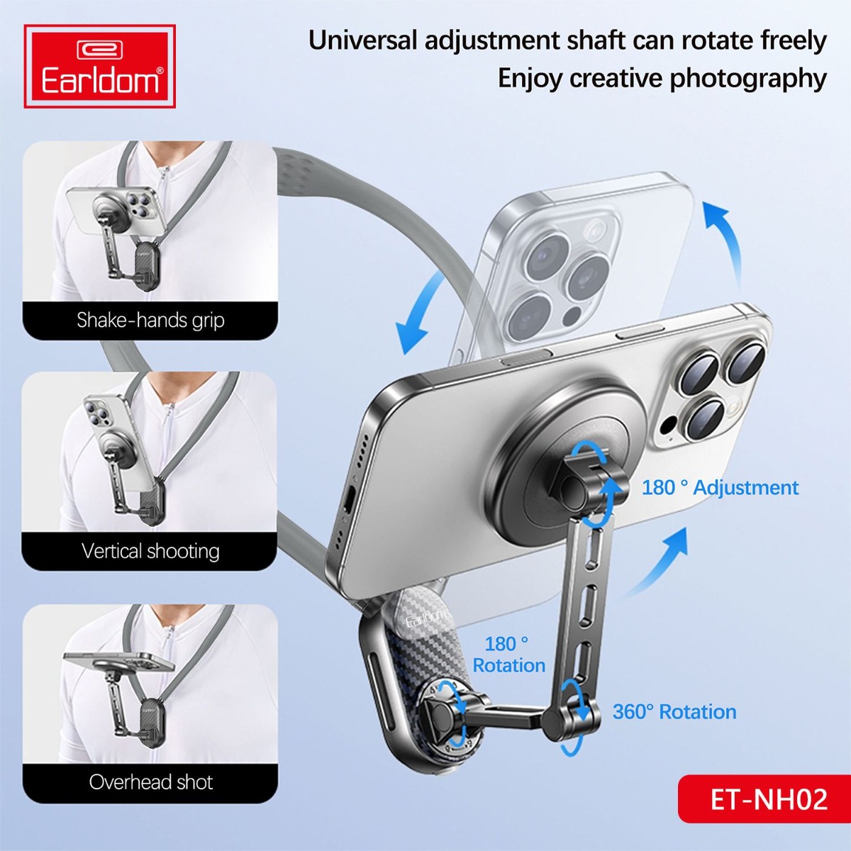 Earldom ET-NH02 Magnetic Neck Mobile Phone Holder