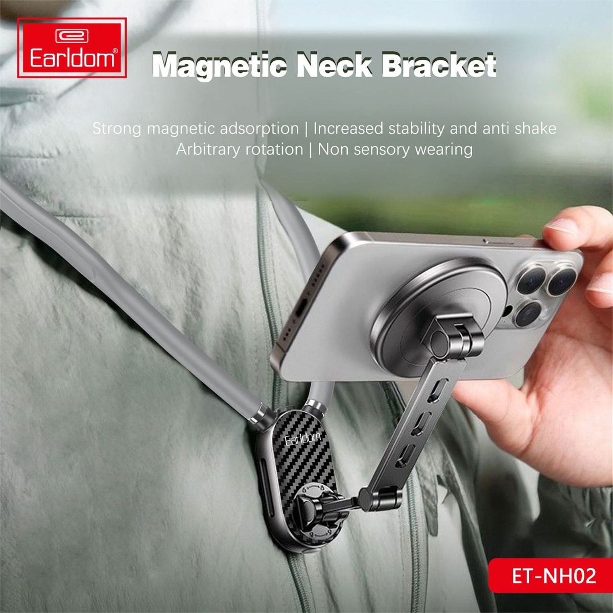 Earldom ET-NH02 Magnetic Neck Mobile Phone Holder