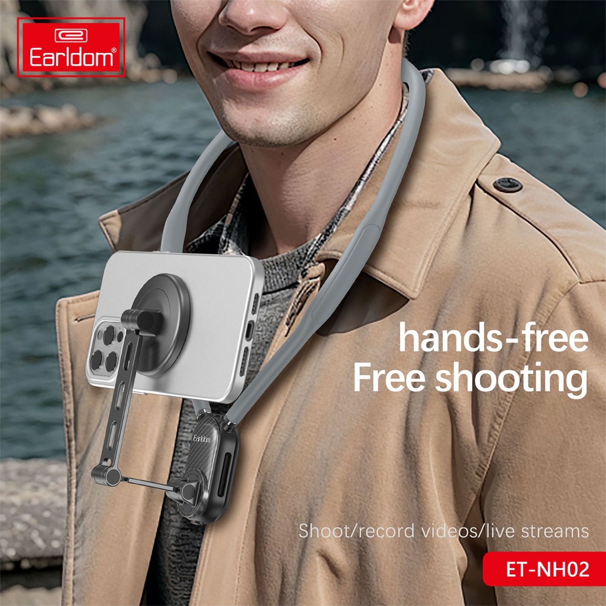 Earldom ET-NH02 Magnetic Neck Mobile Phone Holder