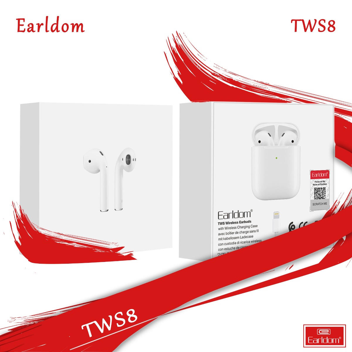 سماعة أذن Earldom TWS-8 بلوتوث