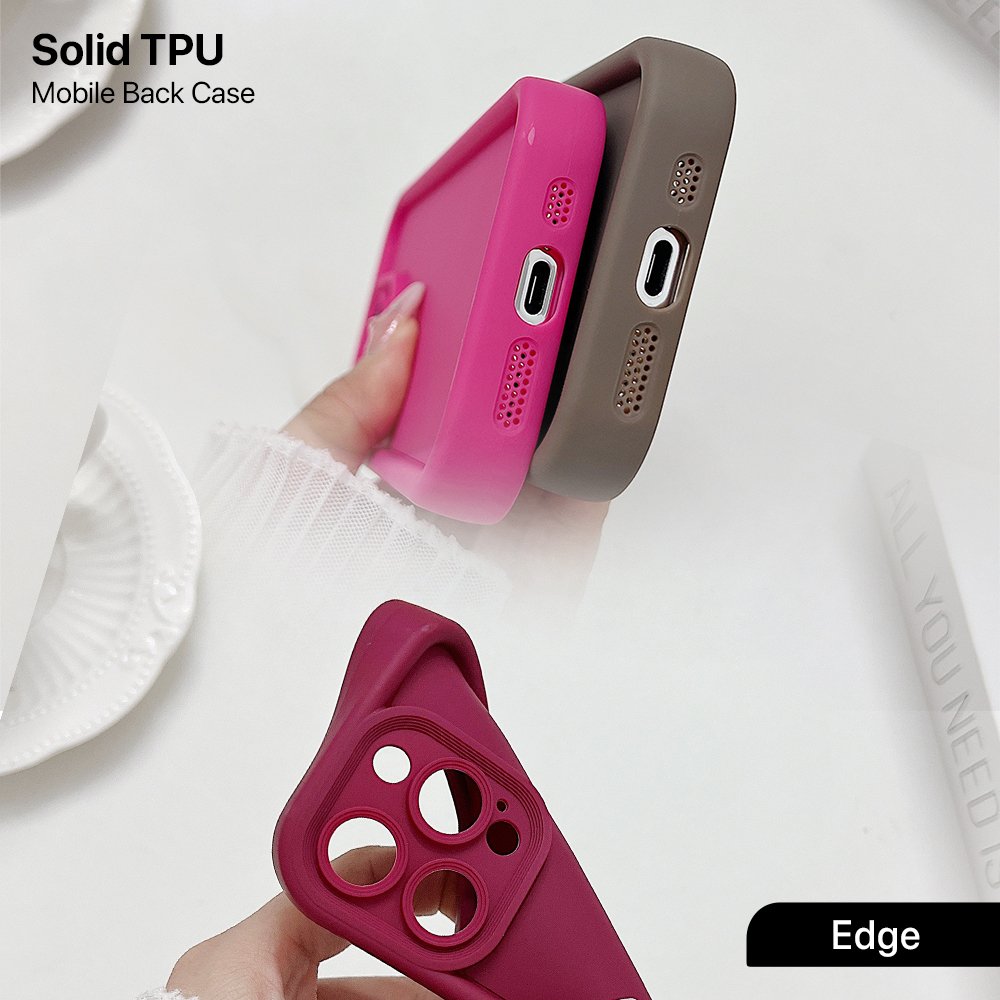 Edge Solid TPU Mobile Back Case