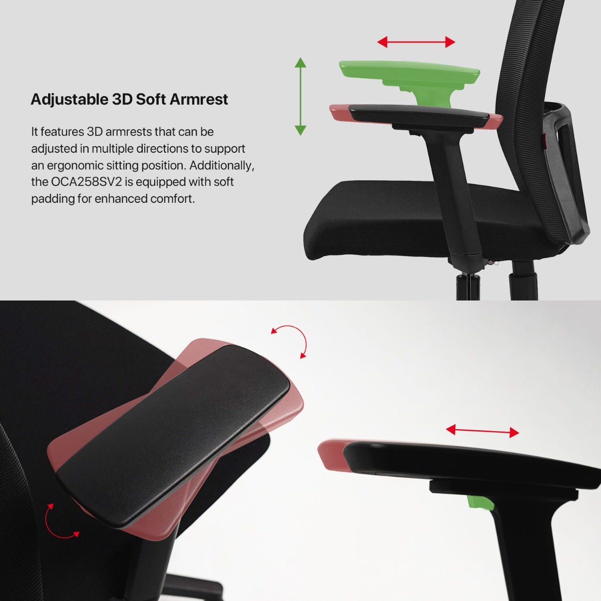 كرسي المكتب FANTECH OCA258SV2 2D