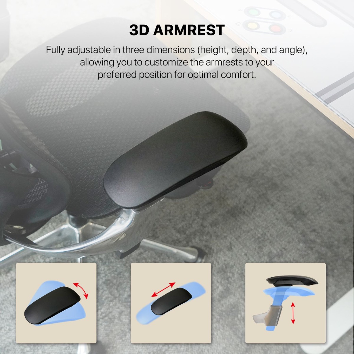 كرسي المكتب FANTECH OC2 3D