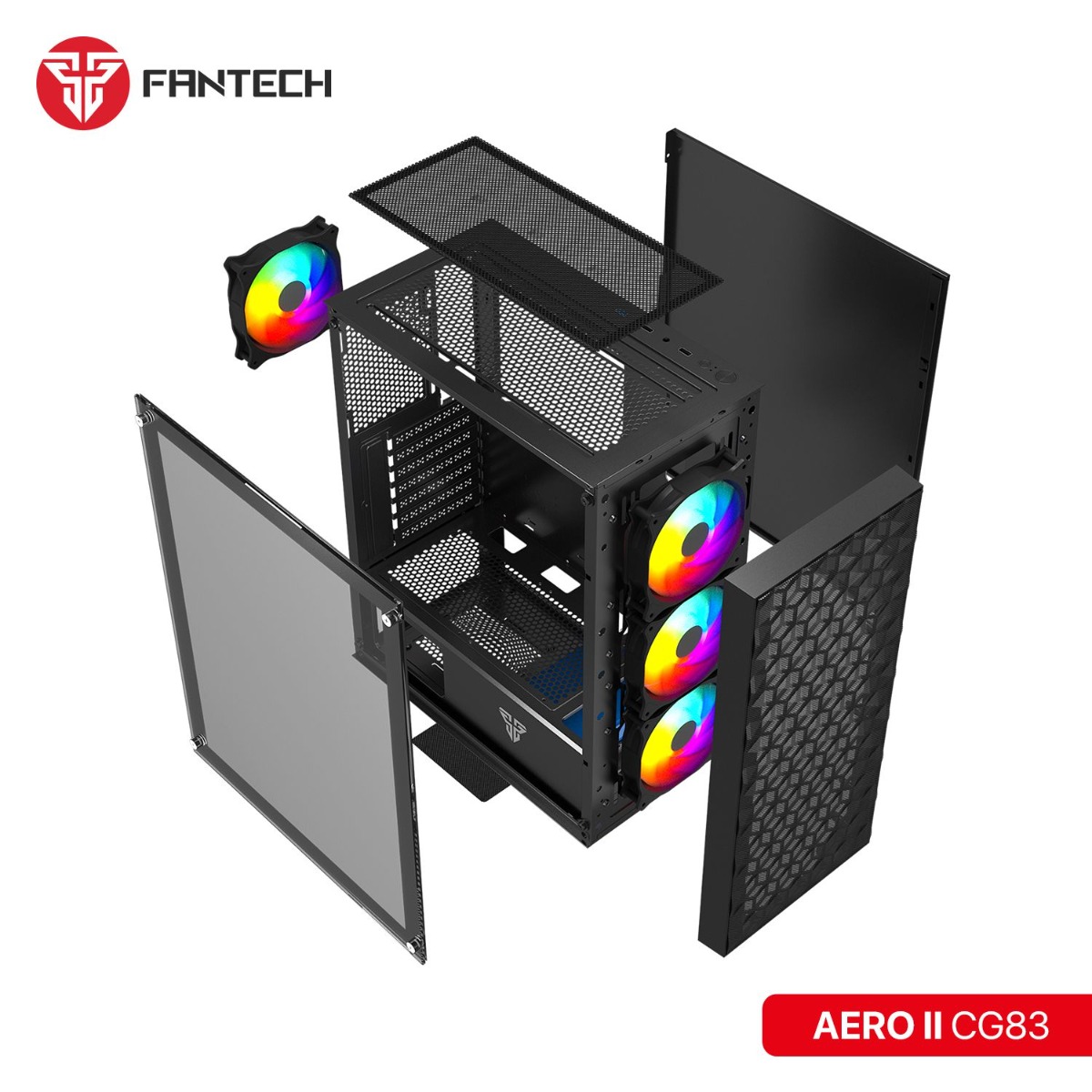 FANTECH AERO II CG83 Middle Tower Gaming Computer Case