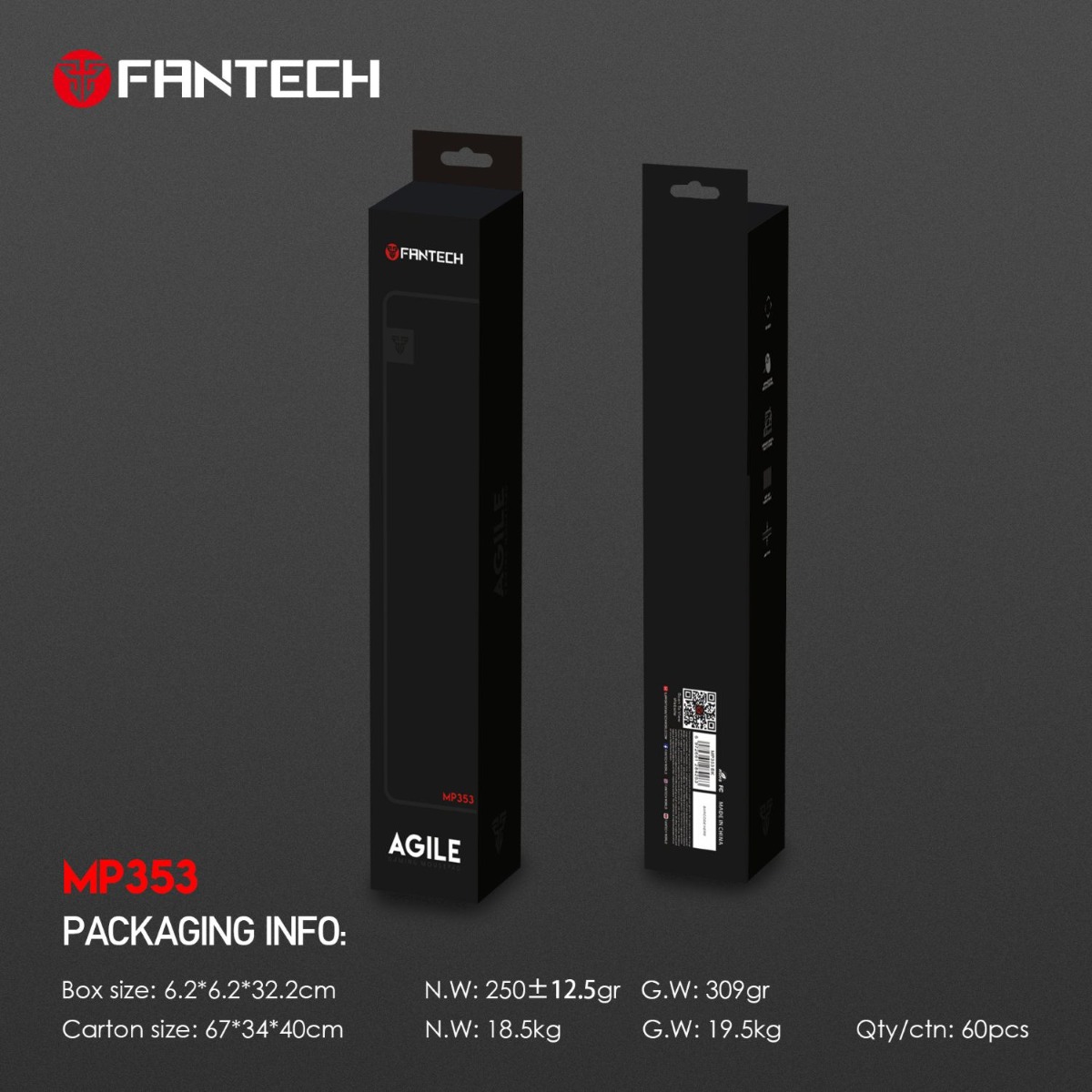 باد ماوس FANTECH AGILE MP353 للألعاب