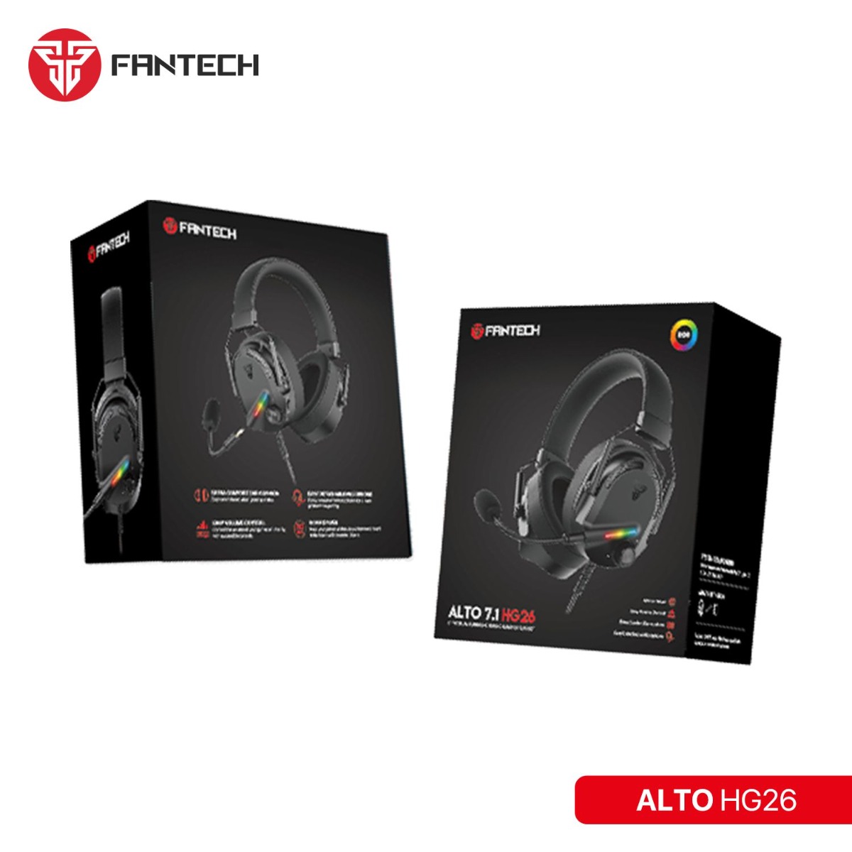 FANTECH ALTO HG26 USB 7.1 Wired Computer Gaming Headphone