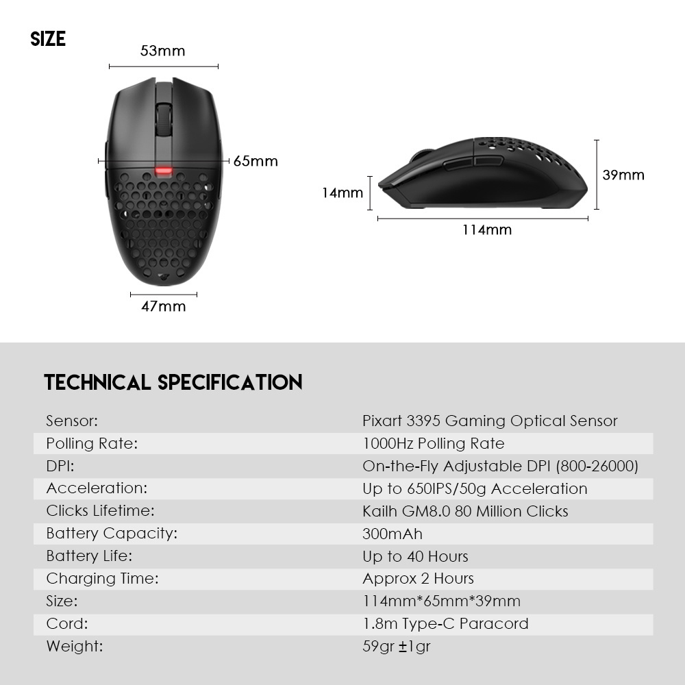 FANTECH ARIA XD7 3in1 Gaming Mouse