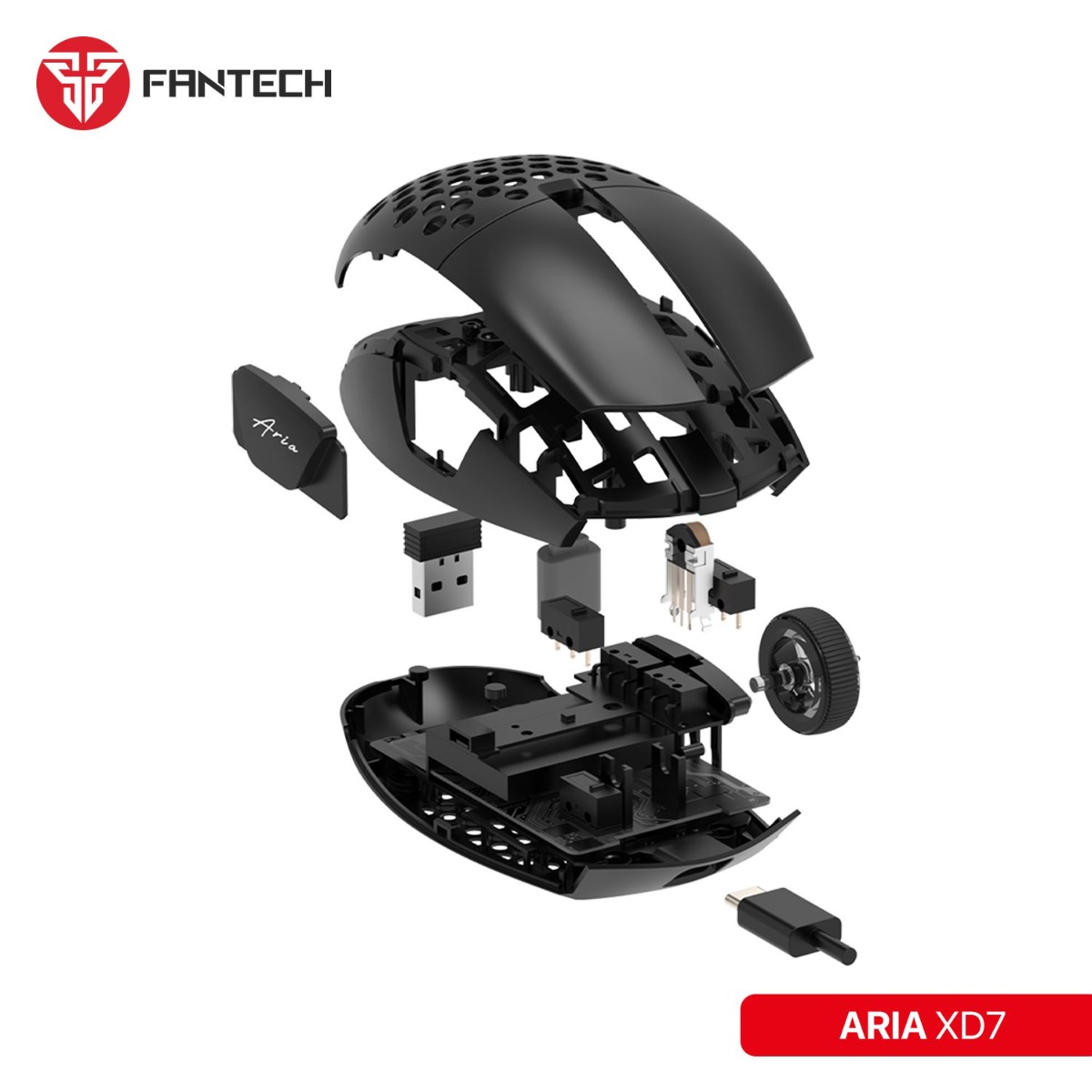 ماوس FANTECH ARIA XD7 3in1 للألعاب