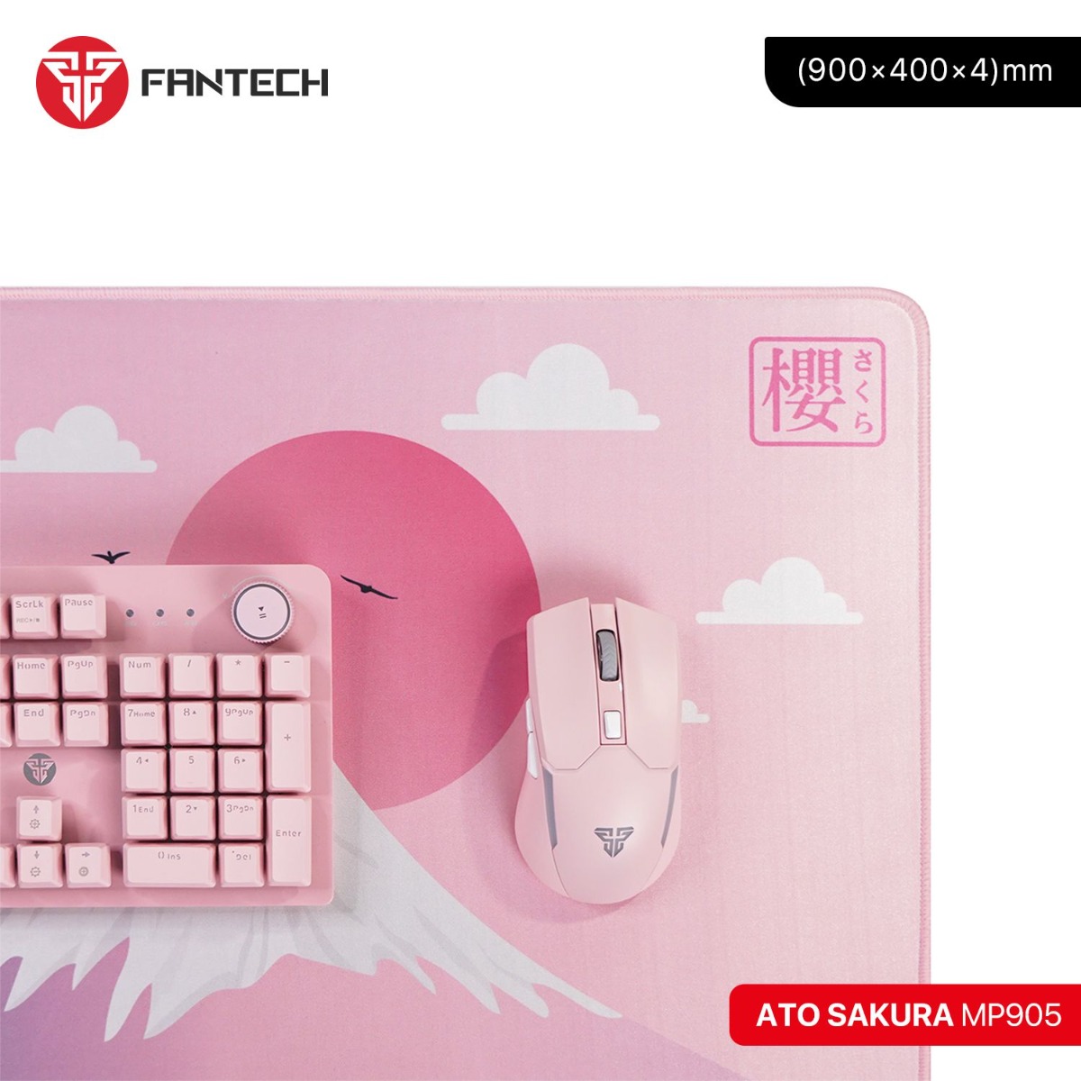 FANTECH ATO SAKURA MP905 Gaming Mouse & Keyboard Pad