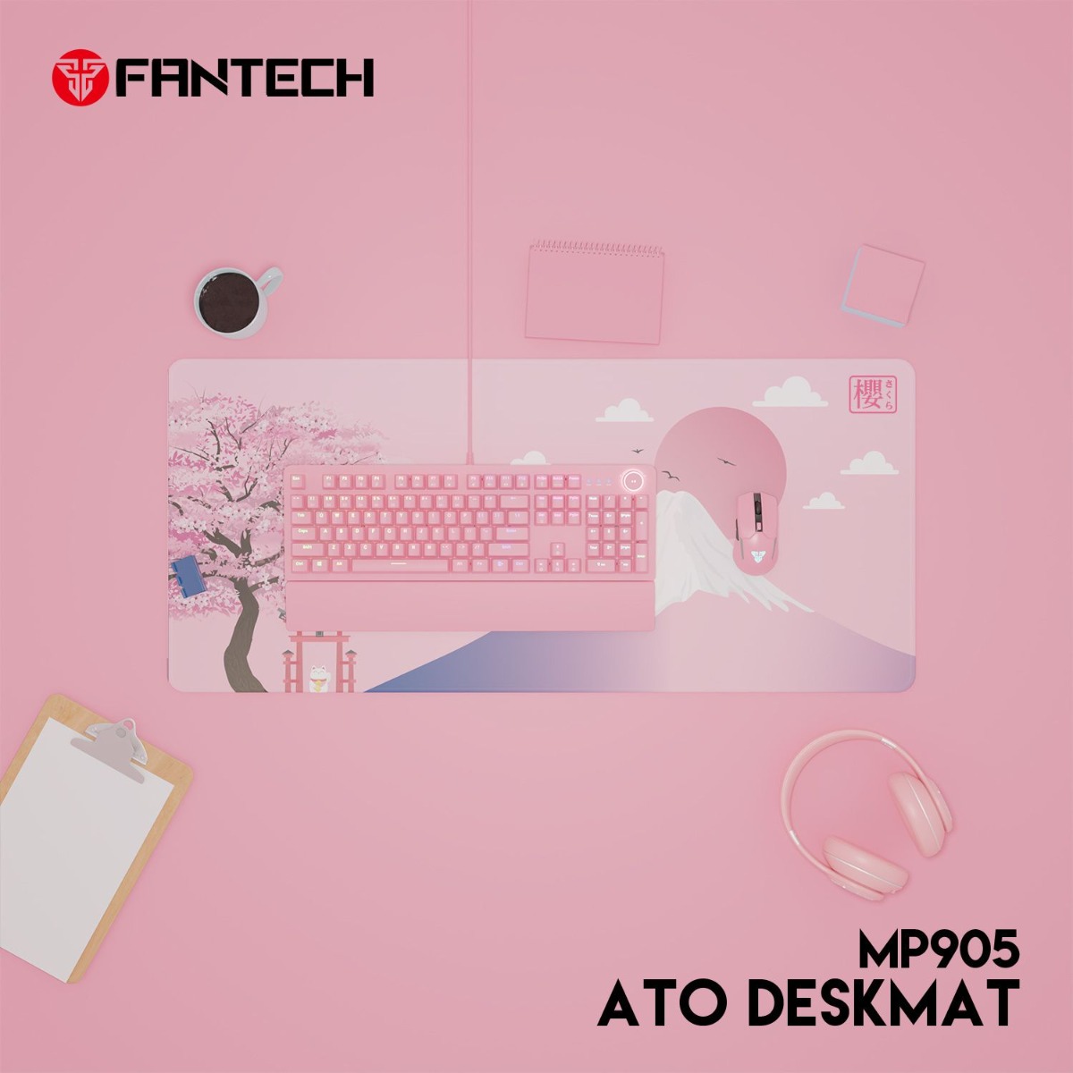 باد الماوس والكيبورد FANTECH ATO SAKURA MP905 للألعاب