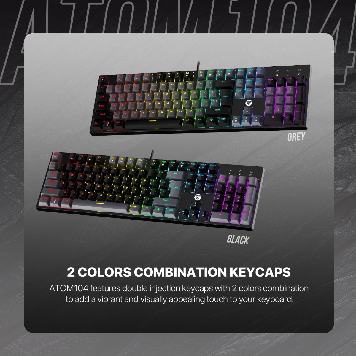 FANTECH ATOM104 MK886V2 Mechanical Wired Gaming Keyboard - (104 Key)