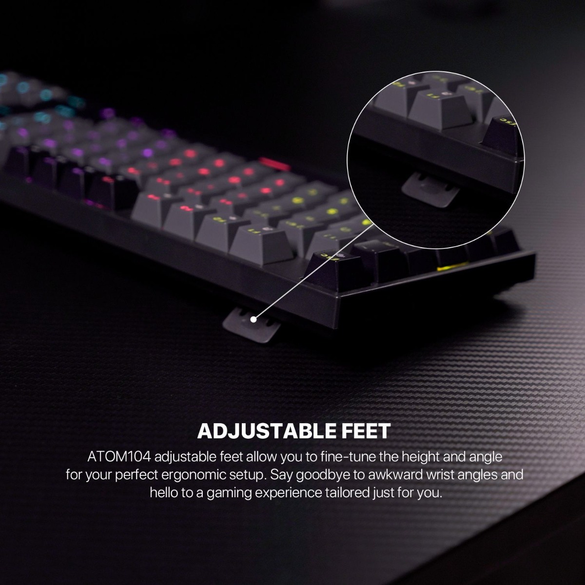 FANTECH ATOM104 MK886V2 Mechanical Wired Gaming Keyboard - (104 Key)