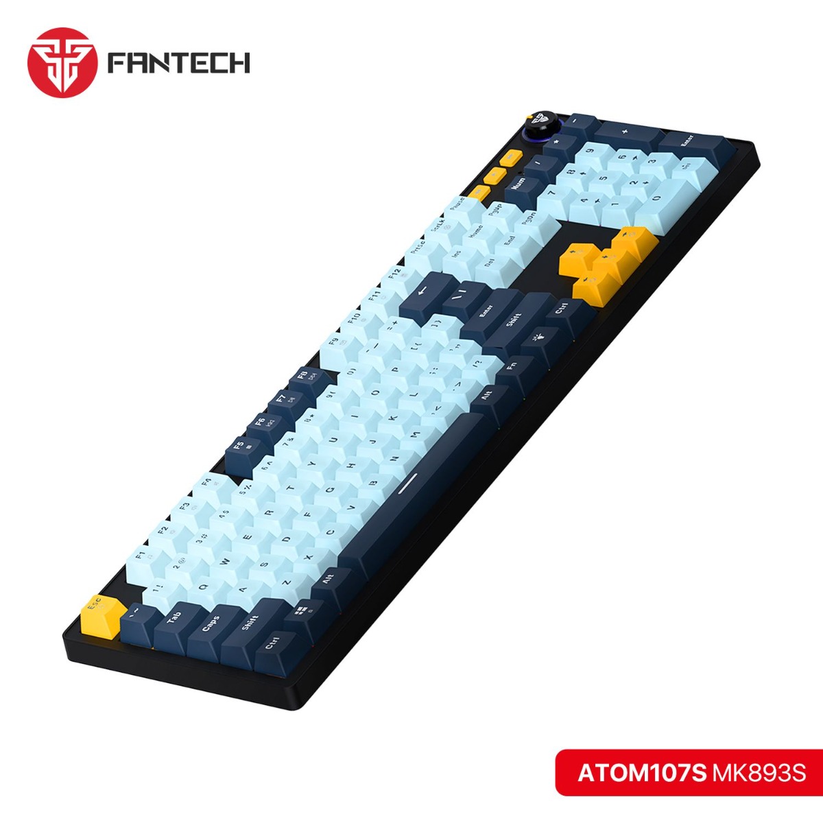 كيبورد FANTECH ATOM107S MK893S Mechanical سلكي للألعاب - (107 كبسة)
