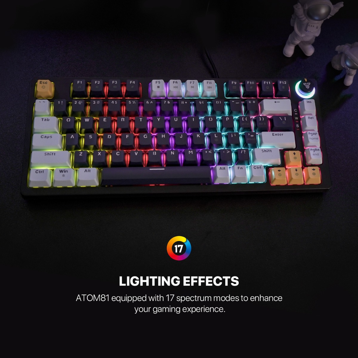 FANTECH ATOM81 MK875V2 Mechanical Wired Gaming Keyboard - (81 Key)