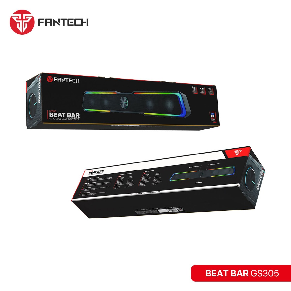 سبيكر ملتيميديا FANTECH BEAT BAR GS305 2in1 للألعاب