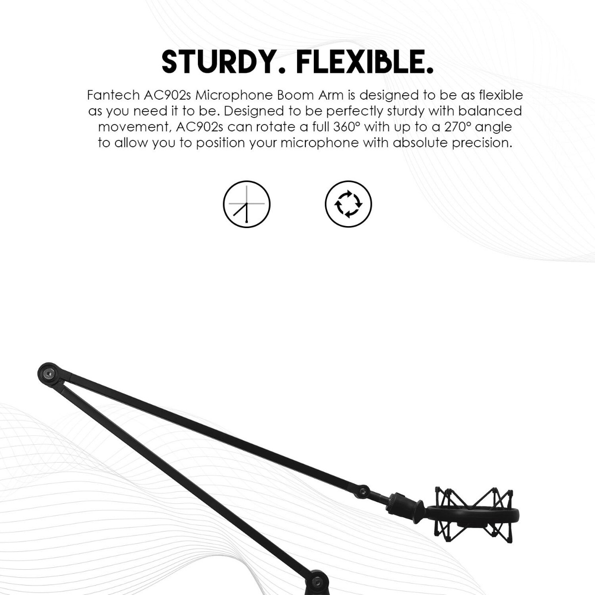 ستاند FANTECH BOOM ARM AC902S للميكروفون