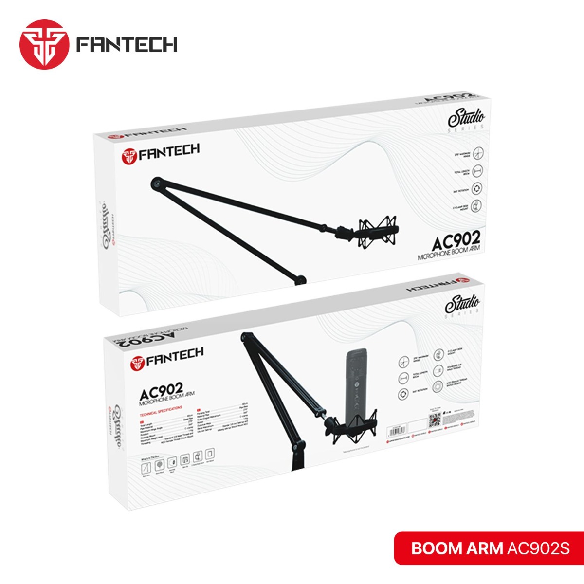 ستاند FANTECH BOOM ARM AC902S للميكروفون
