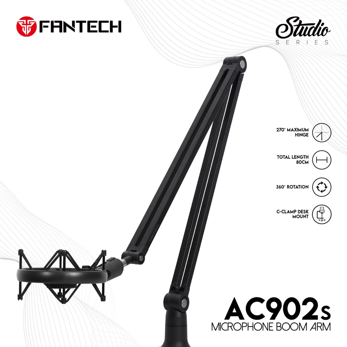 ستاند FANTECH BOOM ARM AC902S للميكروفون