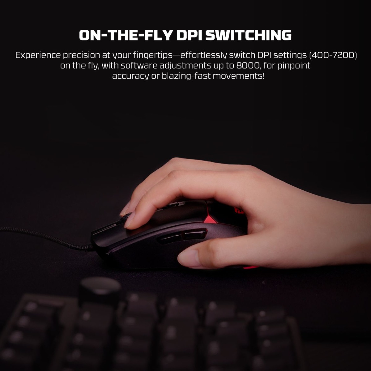 ماوس FANTECH CRYPTO II VX7V2 ضوئي سلكي للألعاب