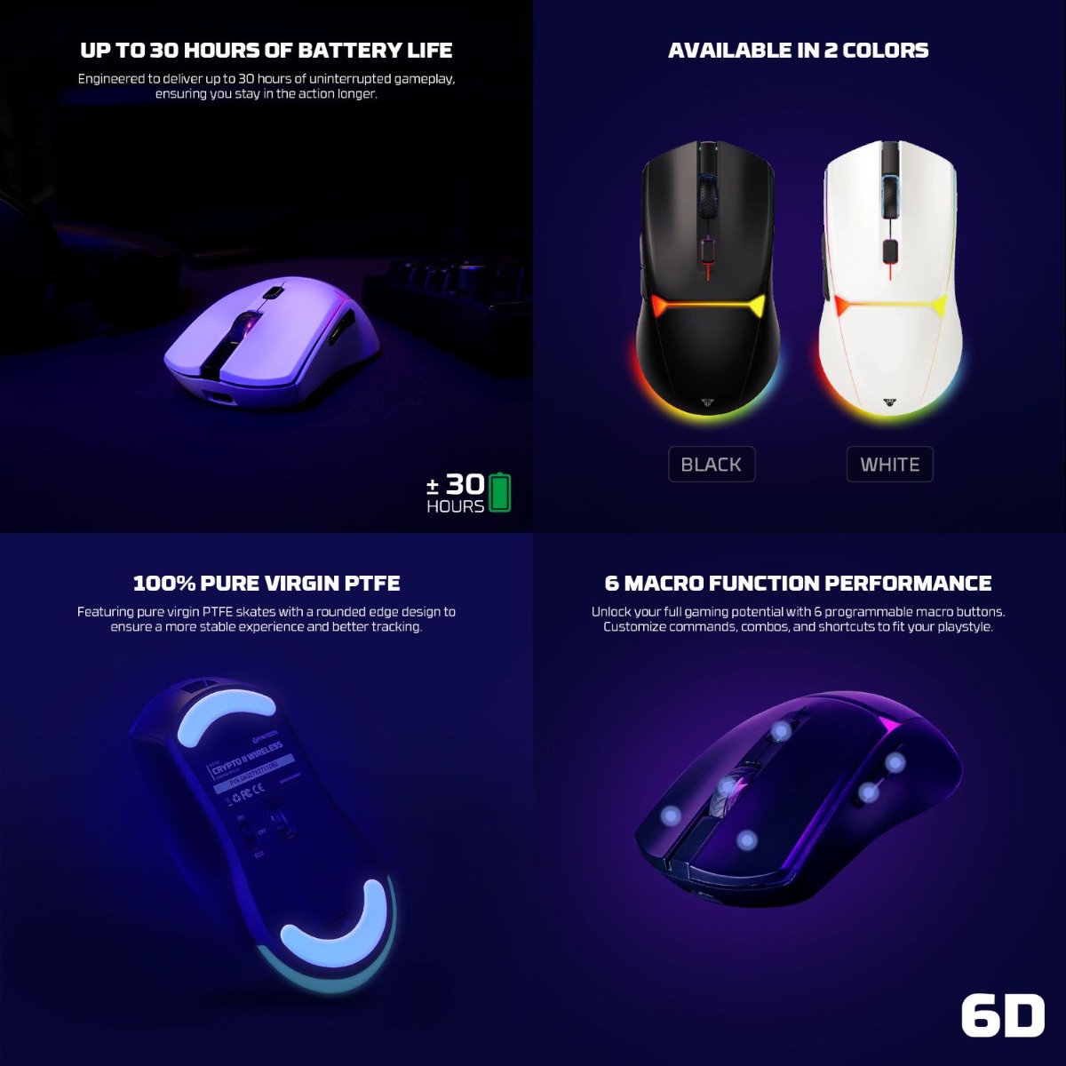 FANTECH CRYPTO II WG7V2 2in1 Optical Gaming Mouse