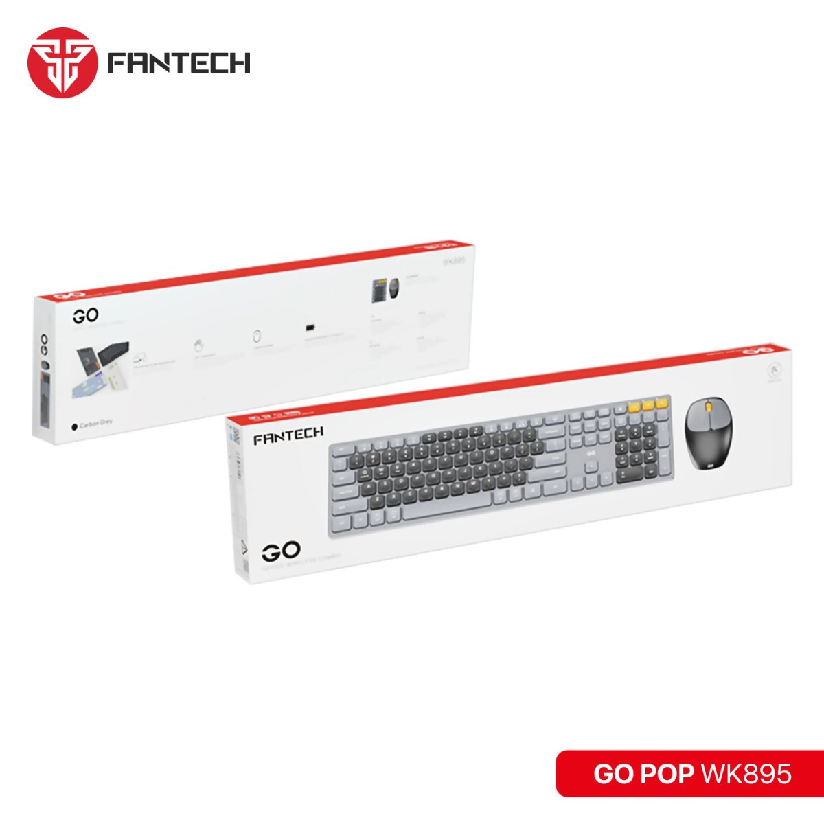 FANTECH GO POP WK895 2in1 Wireless Keyboard & Mouse