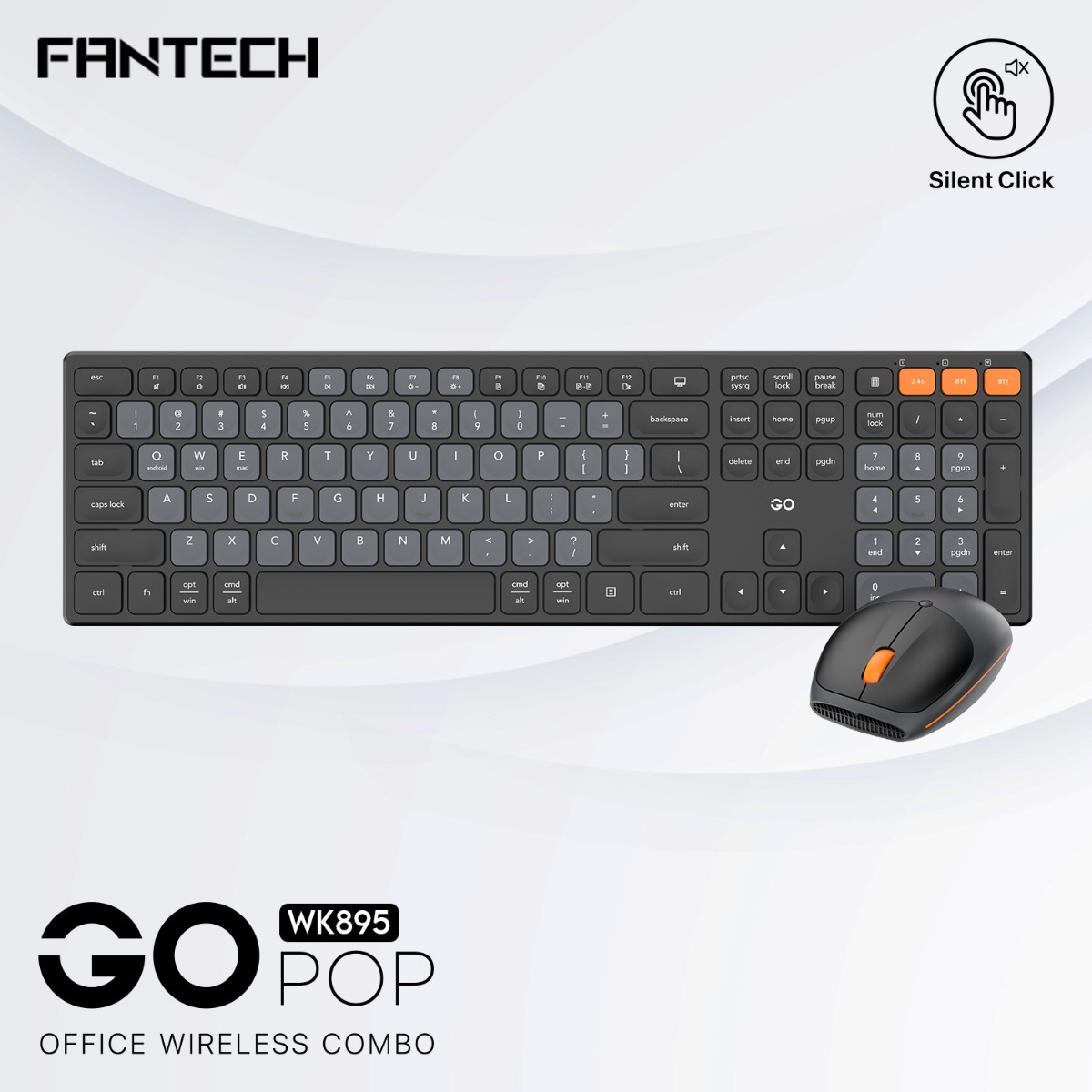 FANTECH GO POP WK895 2in1 Wireless Keyboard & Mouse