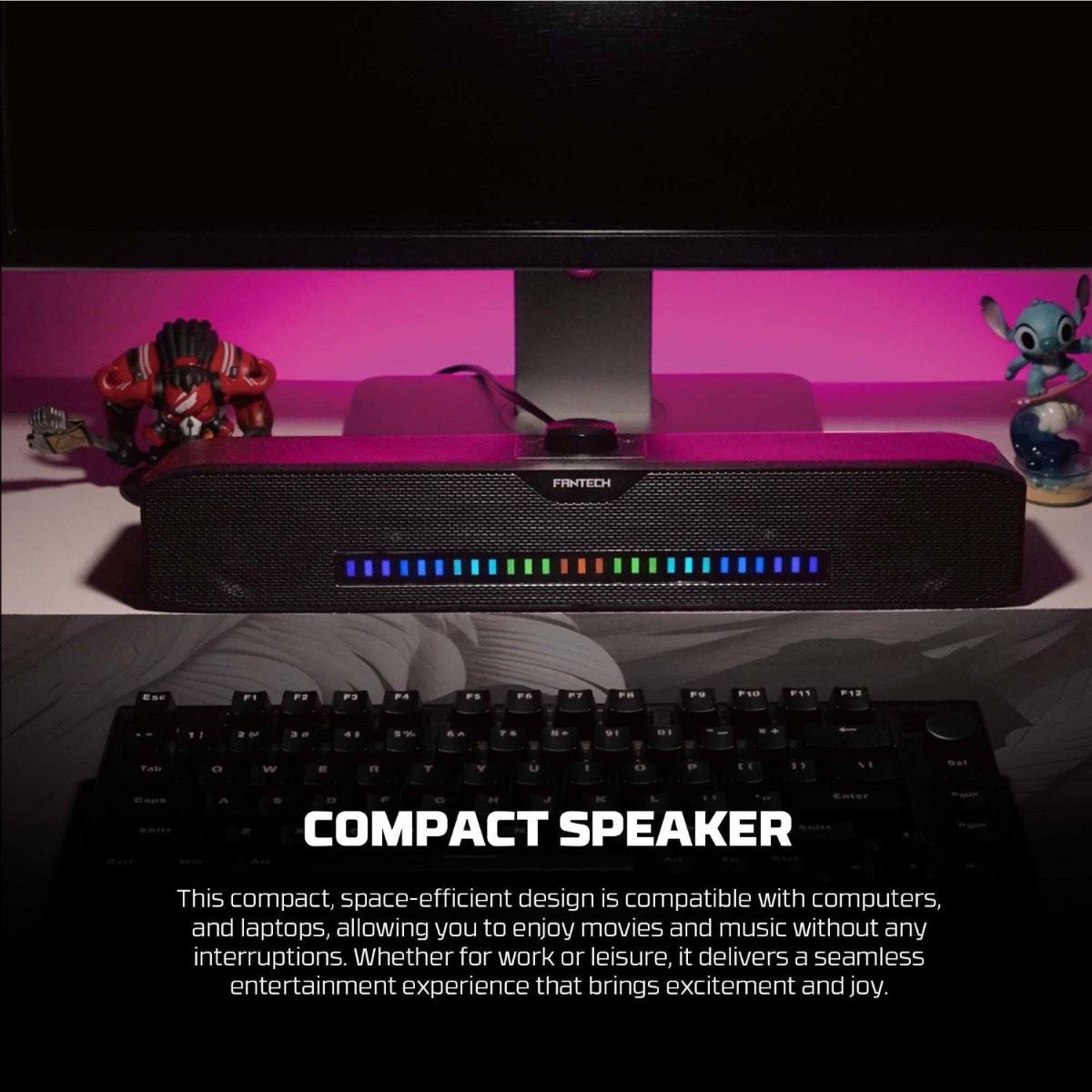 سبيكر ملتيميديا FANTECH GROOVE BAR GS303 2in1 للألعاب